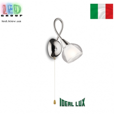 Світильник/корпус Ideal Lux, настінний, метал, IP20, хром, 1xE14, TENDER AP1 TRASPARENTE. Італія!